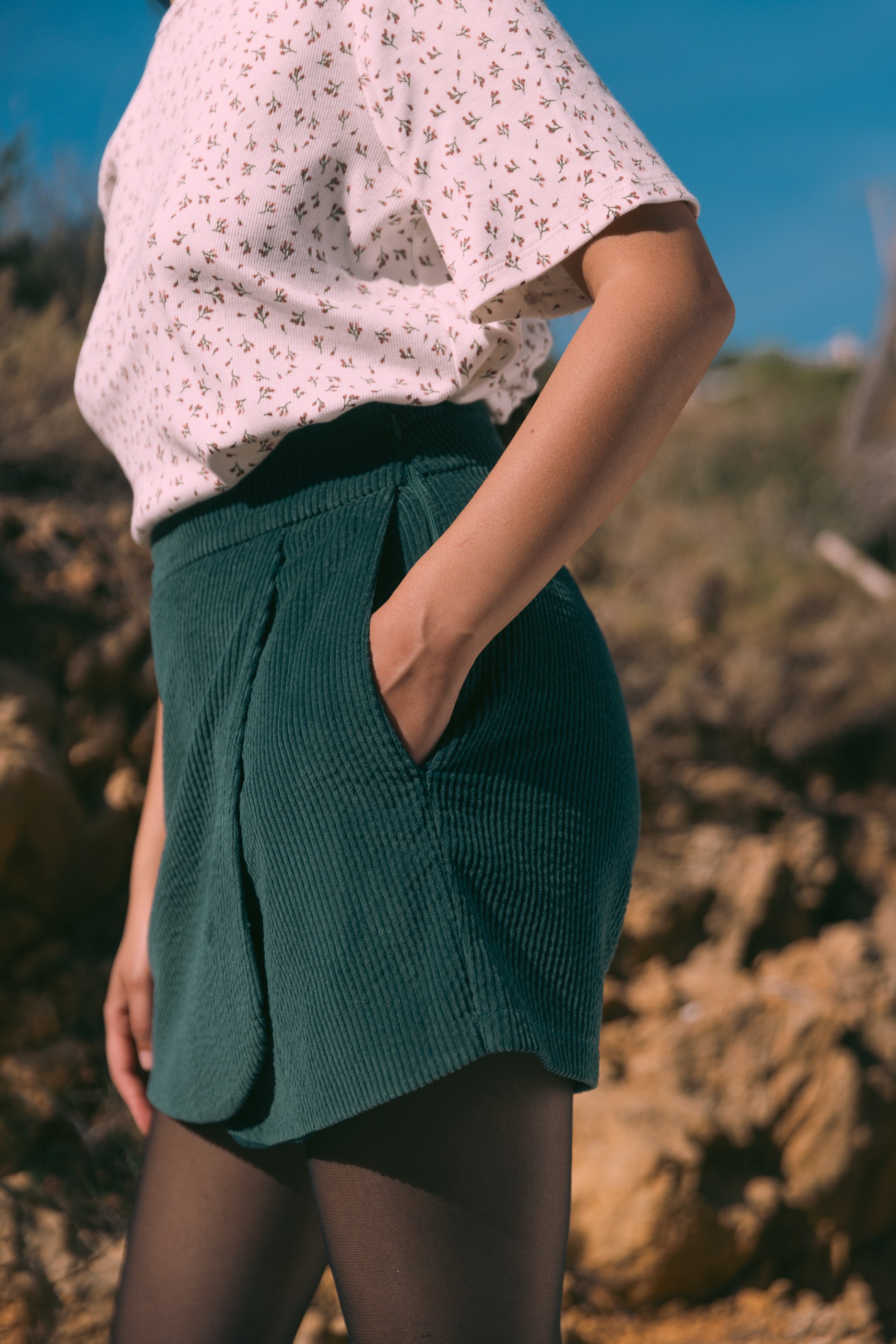 Jupe short Salicorne