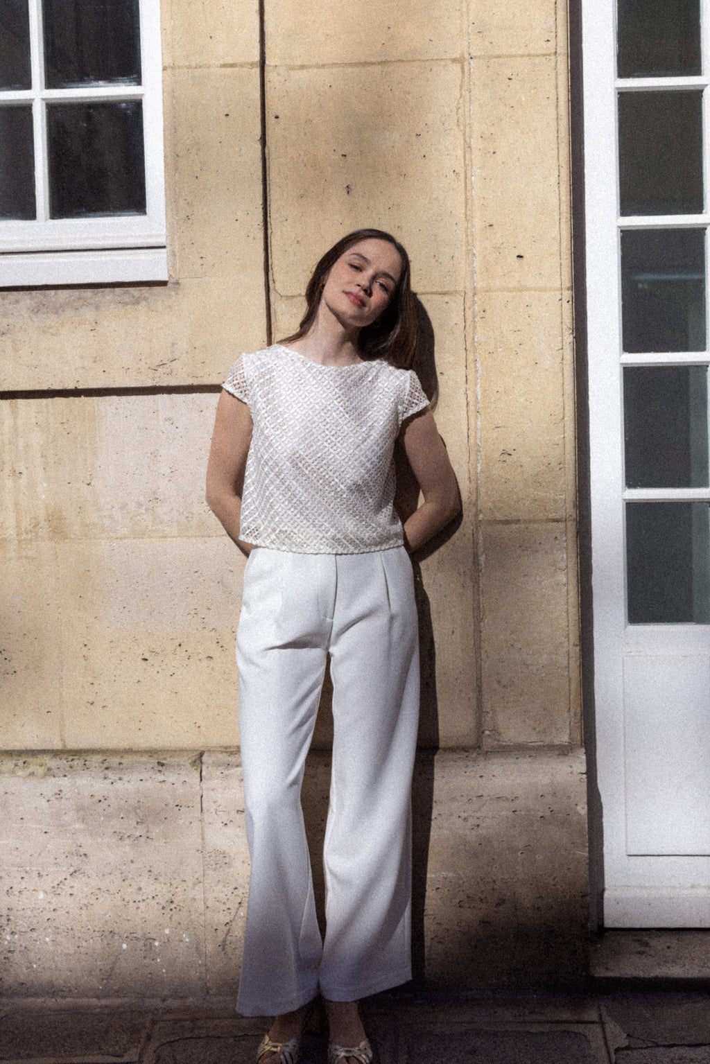 Pantalon à pinces mariée