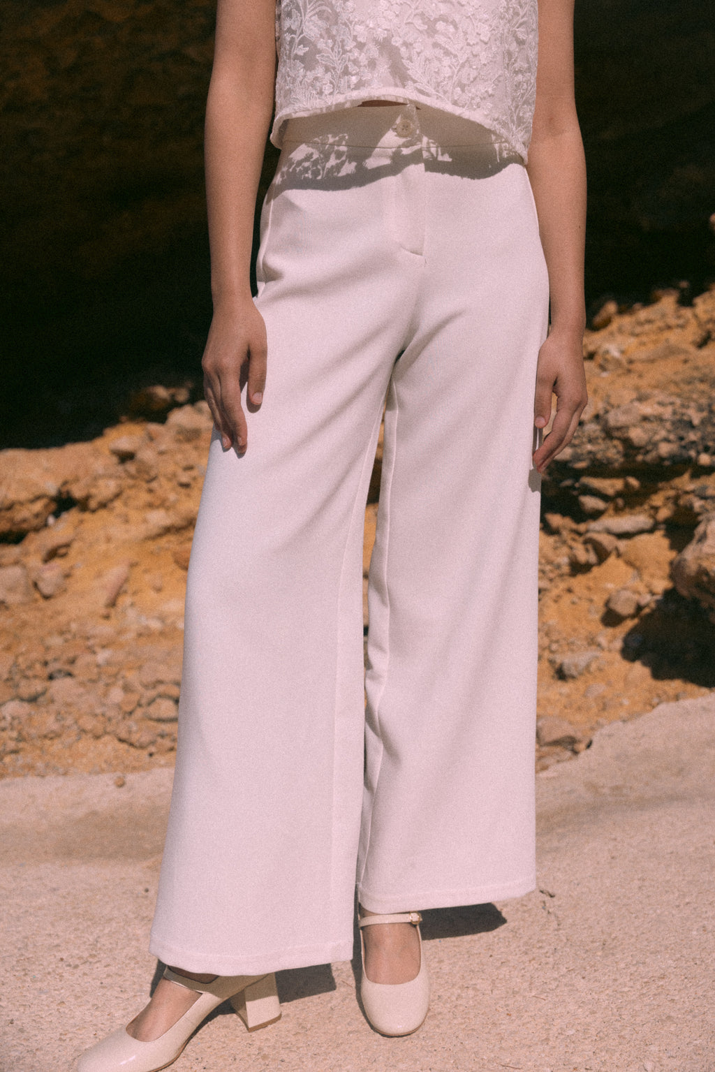 Pantalon ample mariée
