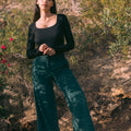 Pantalon ample salicorne