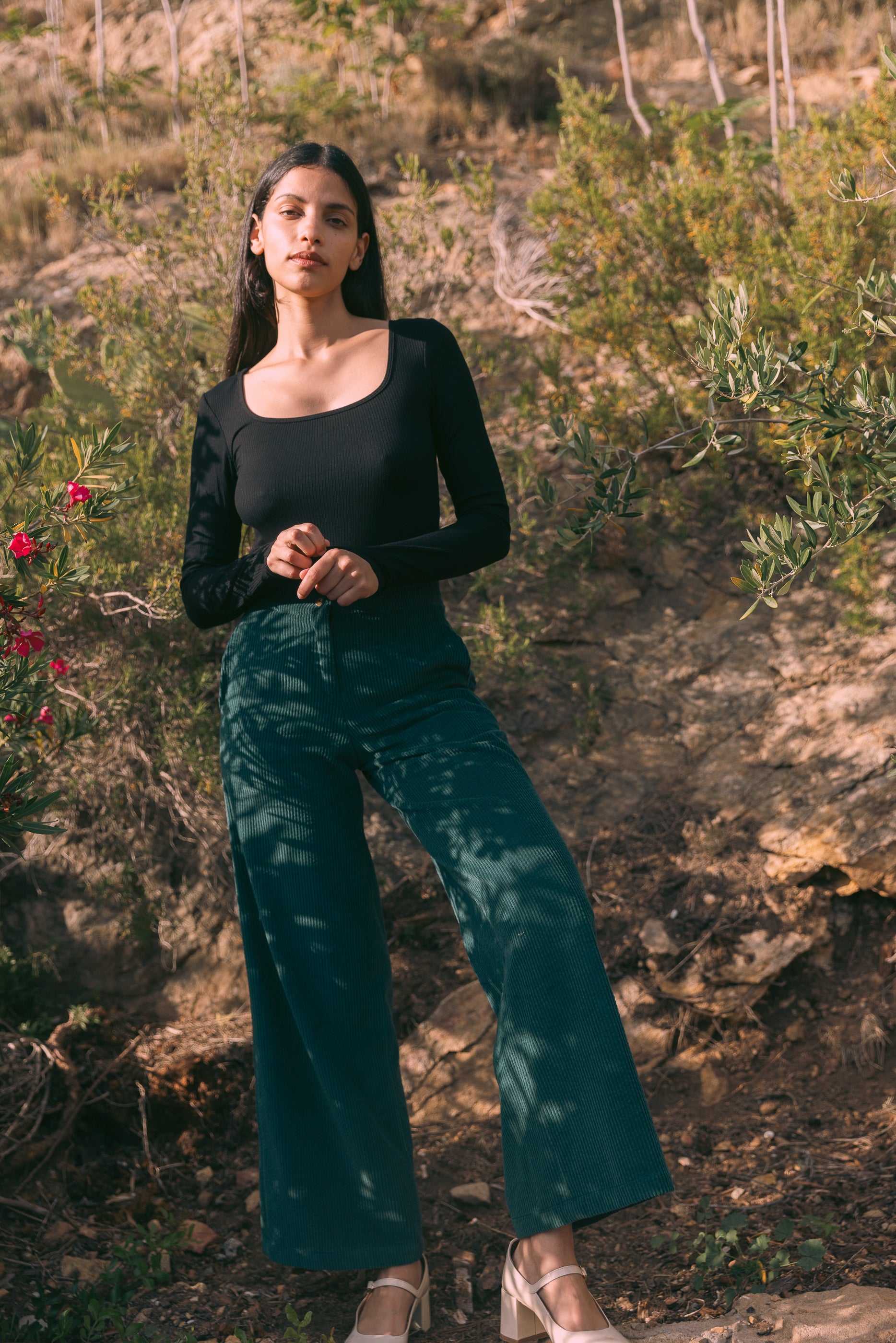 Pantalon ample salicorne