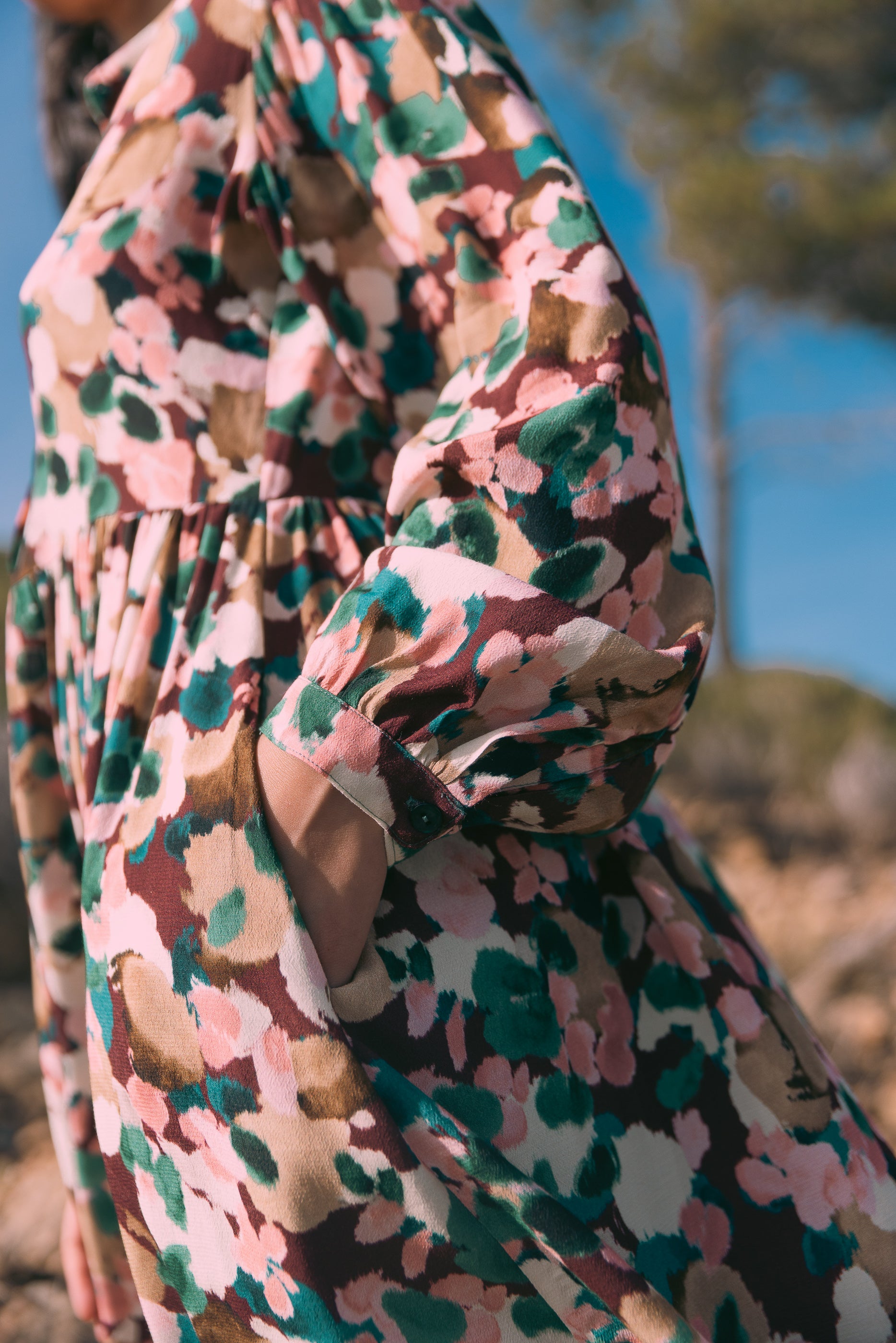 Robe col mao Musc