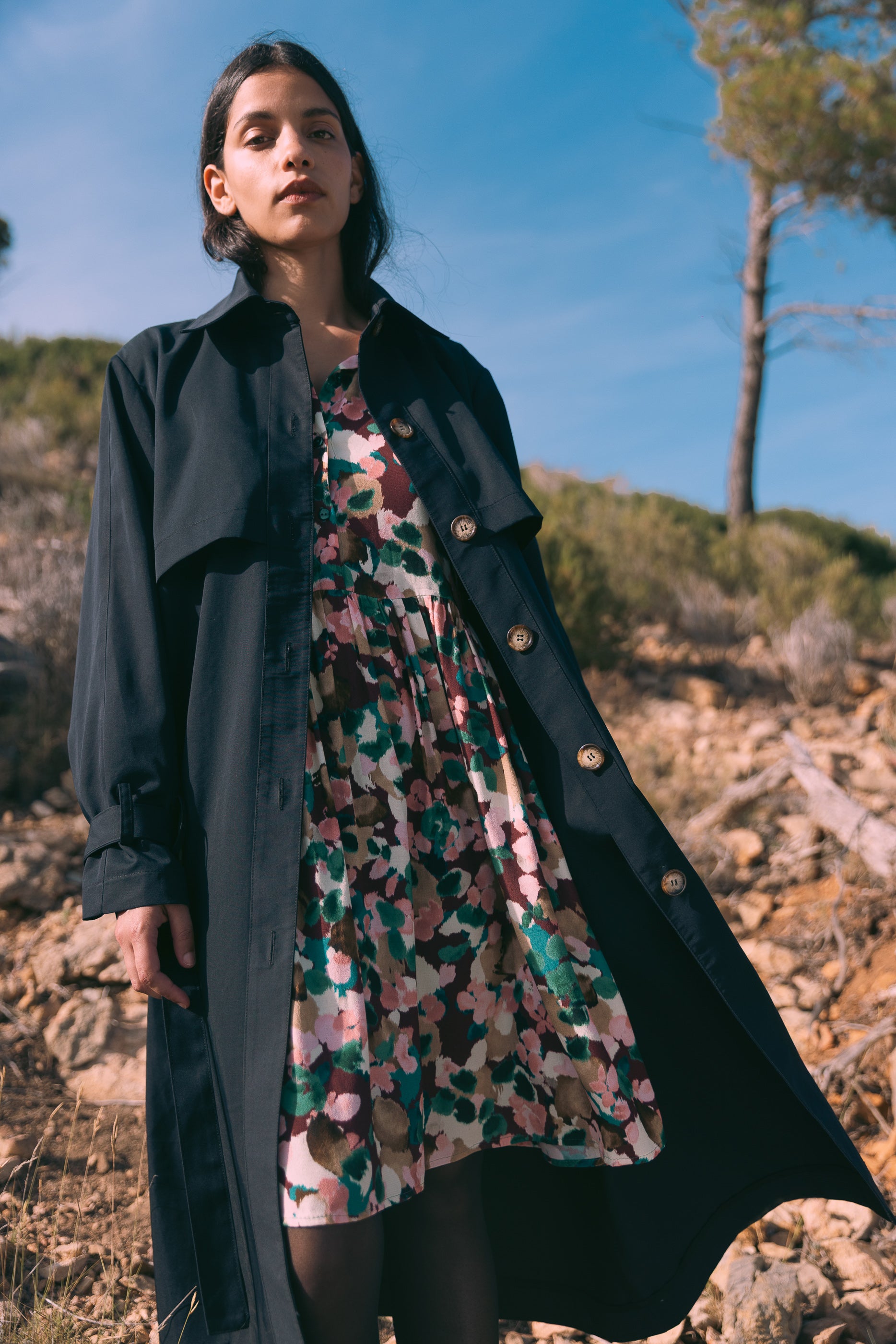 Robe col mao Musc