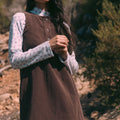 Robe Lison velours écorce