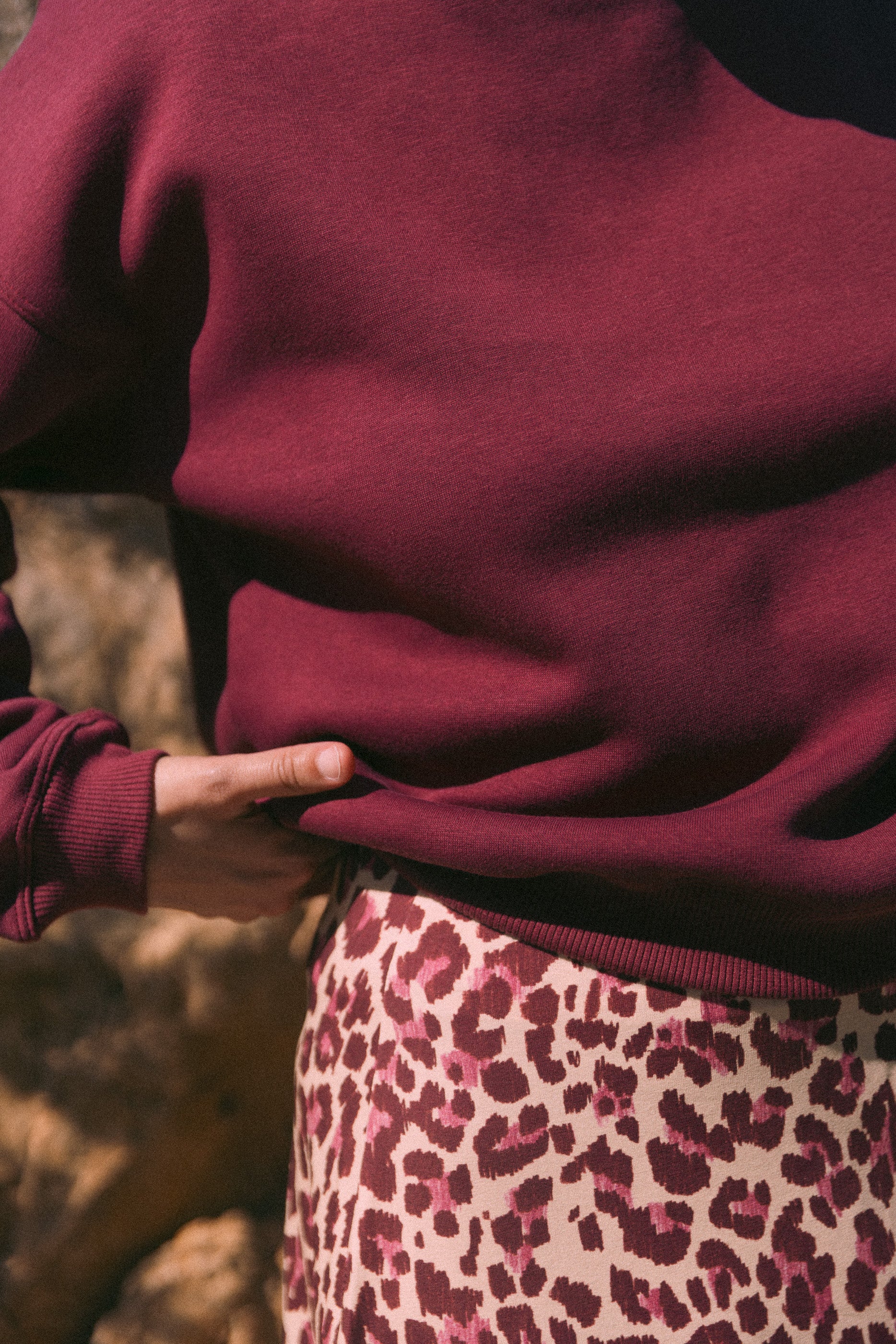 Sweat bordeaux