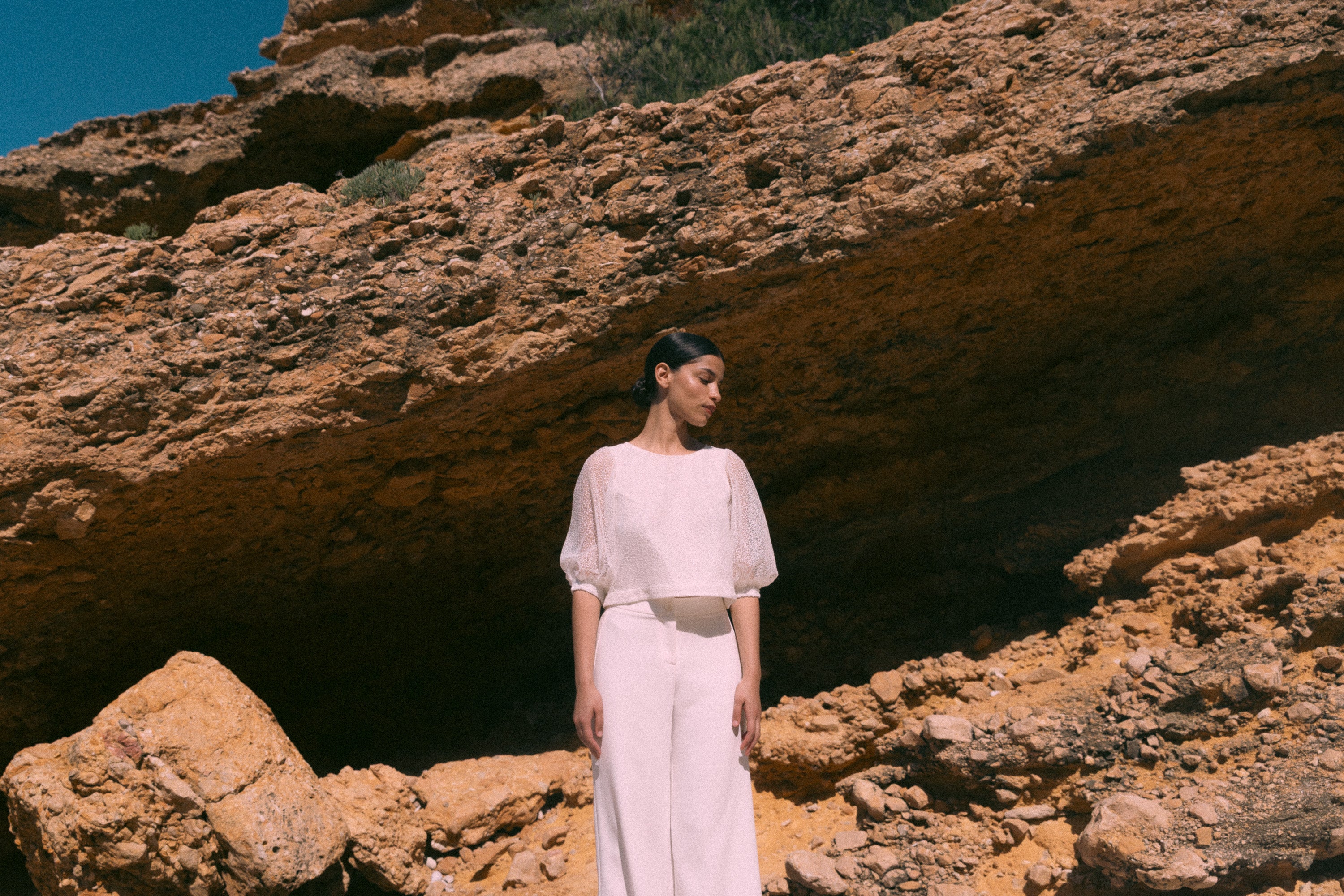 Pantalon ample mariée