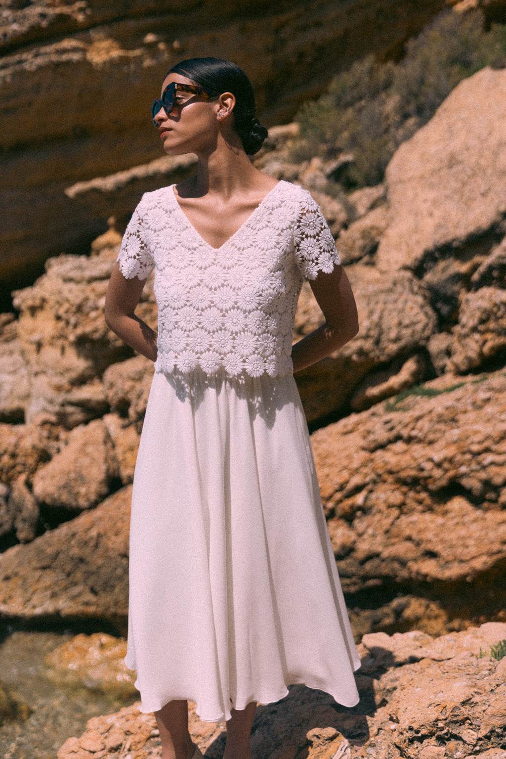 Jupe twist mariée