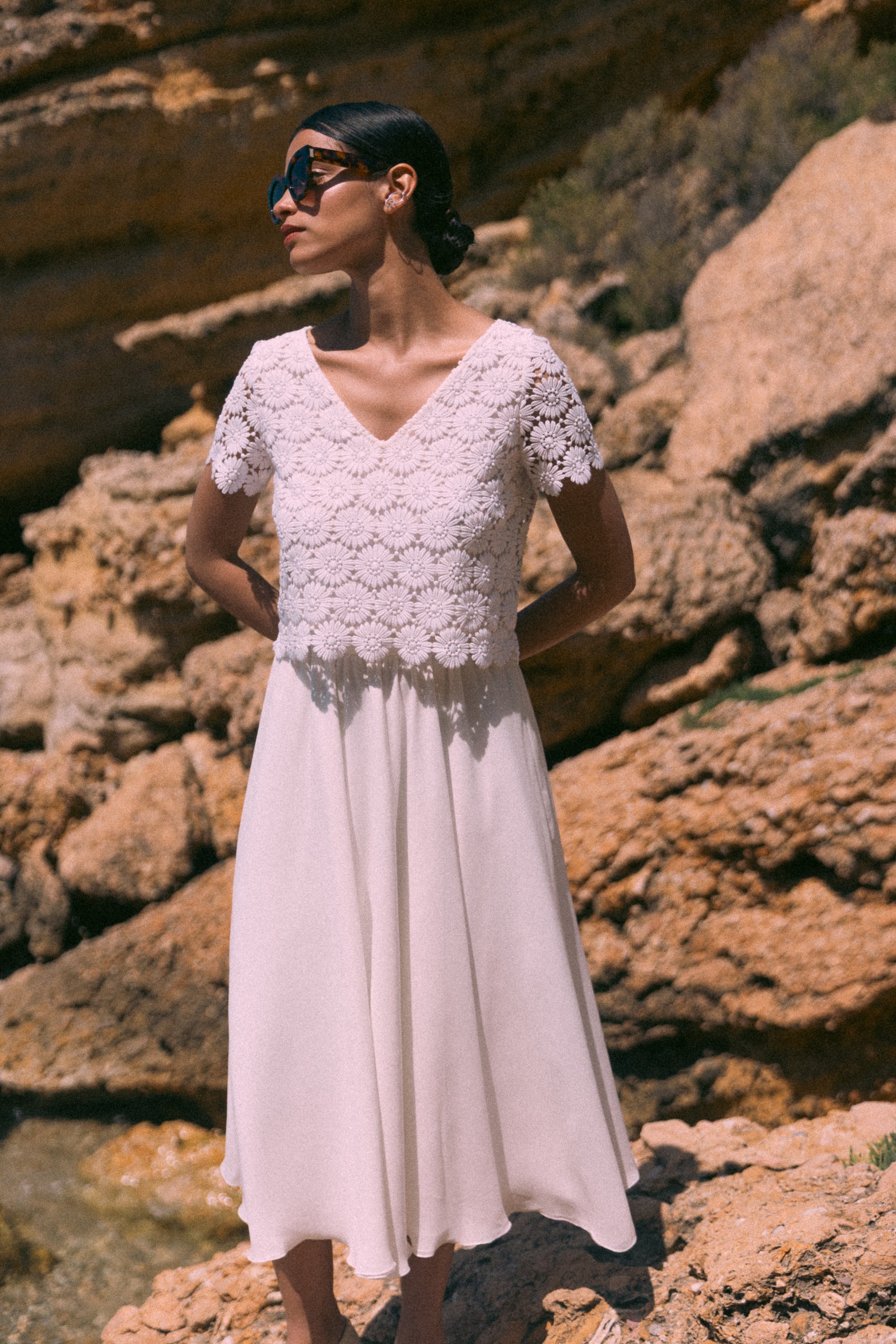 Twist bridal skirt