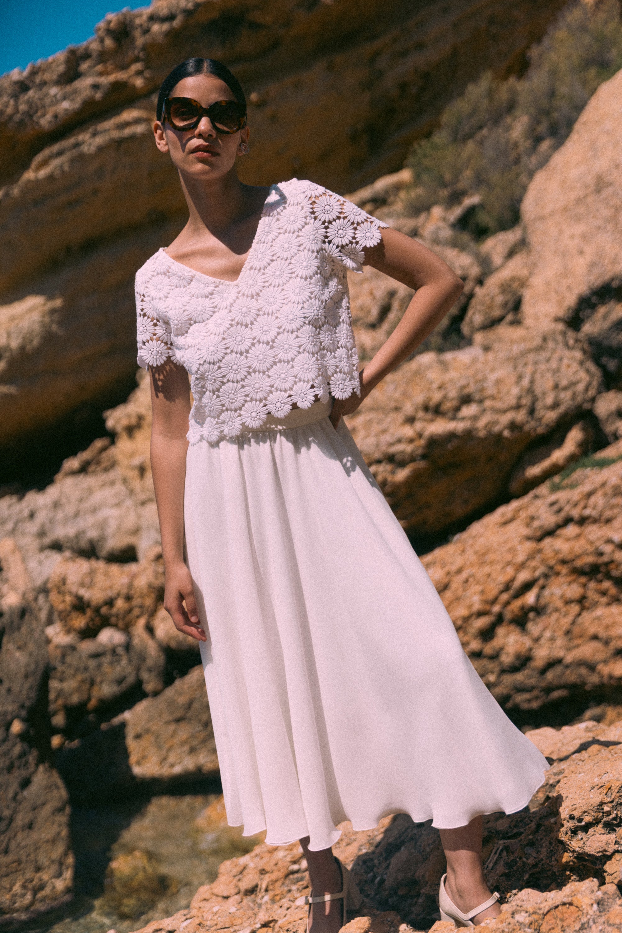 Twist bridal skirt