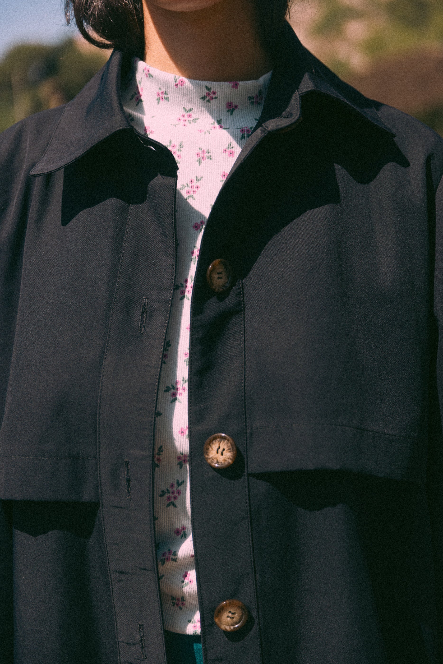 beige trench coat