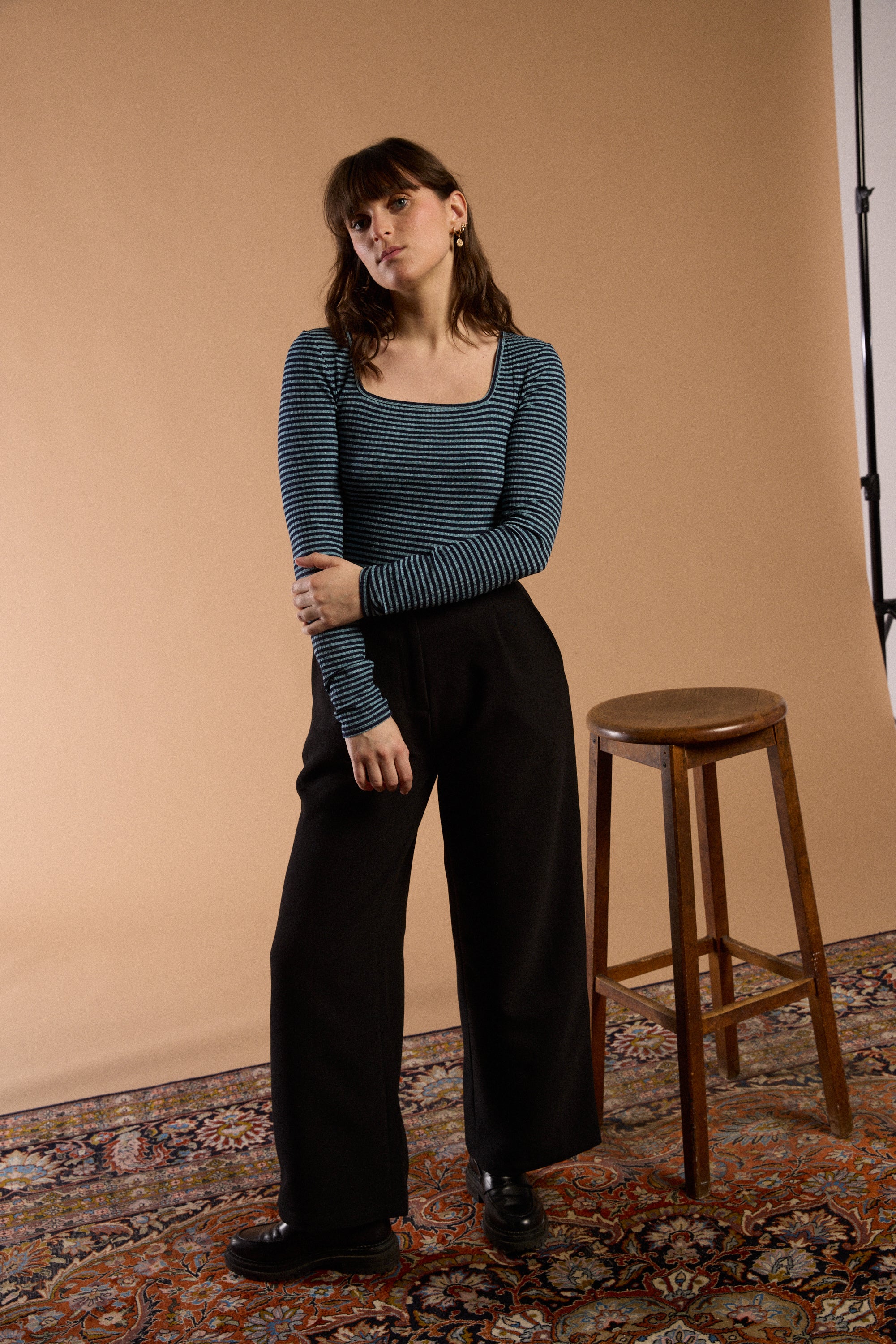 Sous-pull col carré deep sea