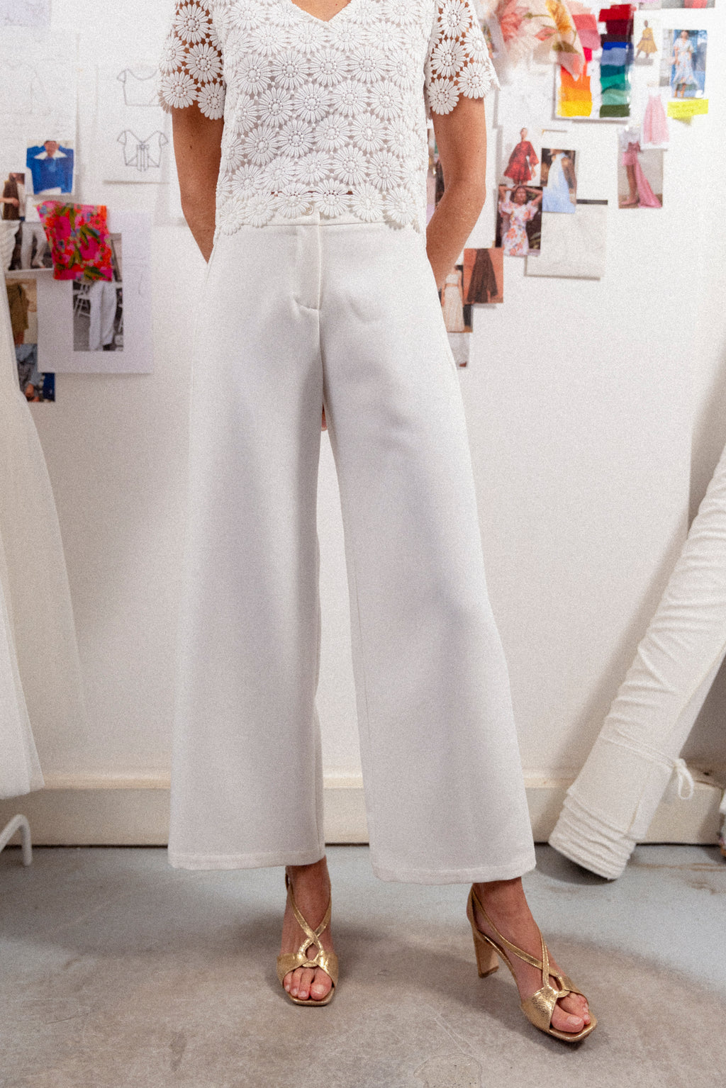 Pantalon ample mariée