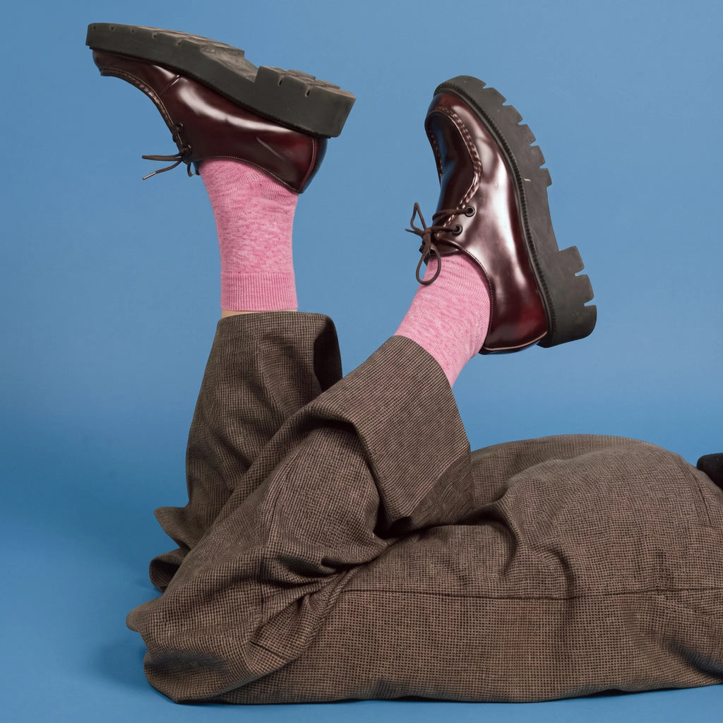 Chaussettes en laine Merinos | Rose