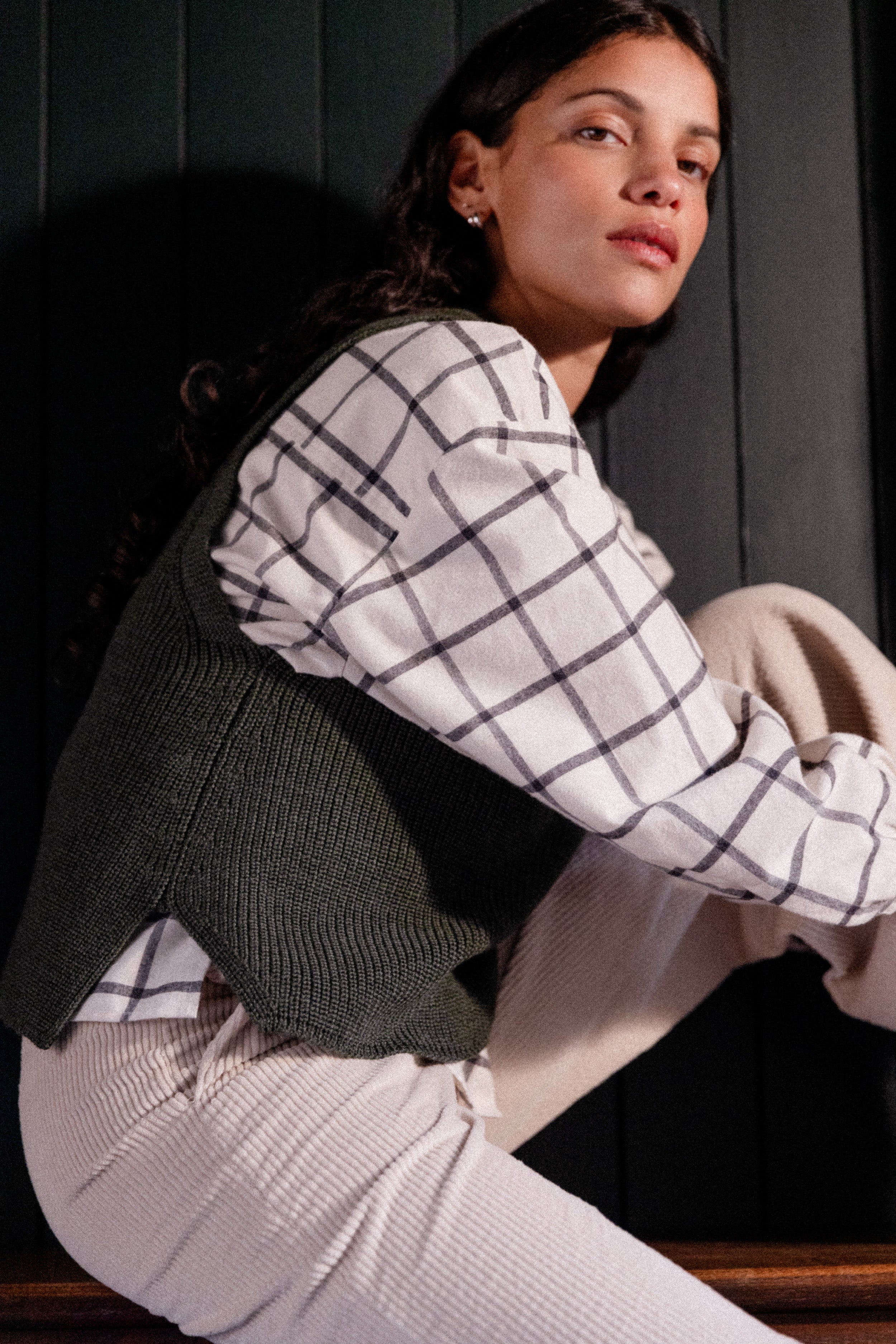 Edgar sweater, forest green