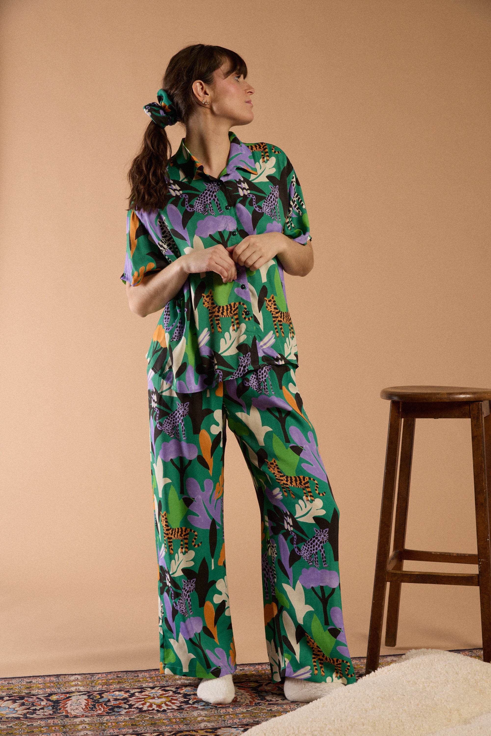 Pantalon confi Oscar vert