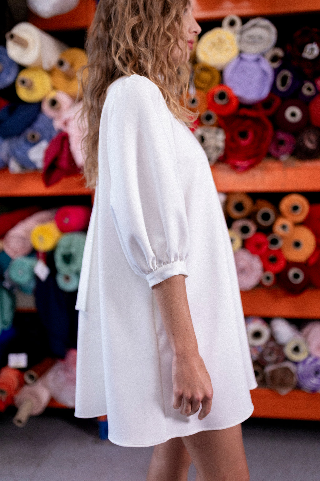 Robe babydoll blanche