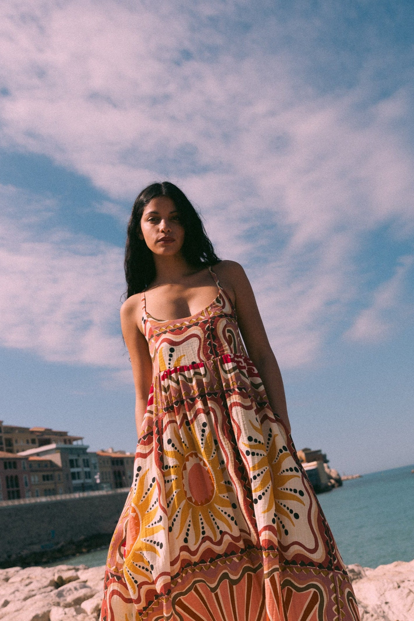 Tenerife long strappy dress
