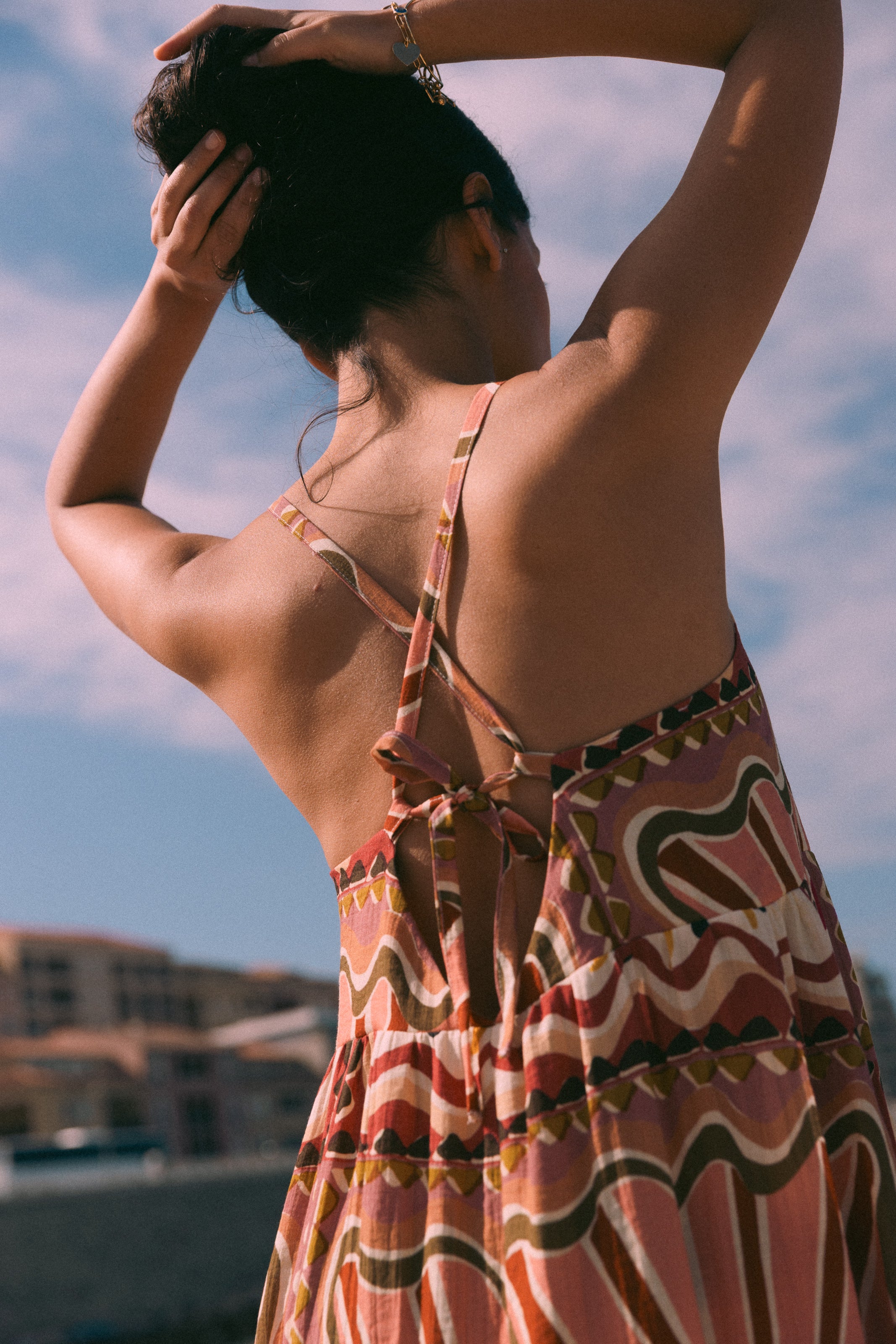 Tenerife long strappy dress