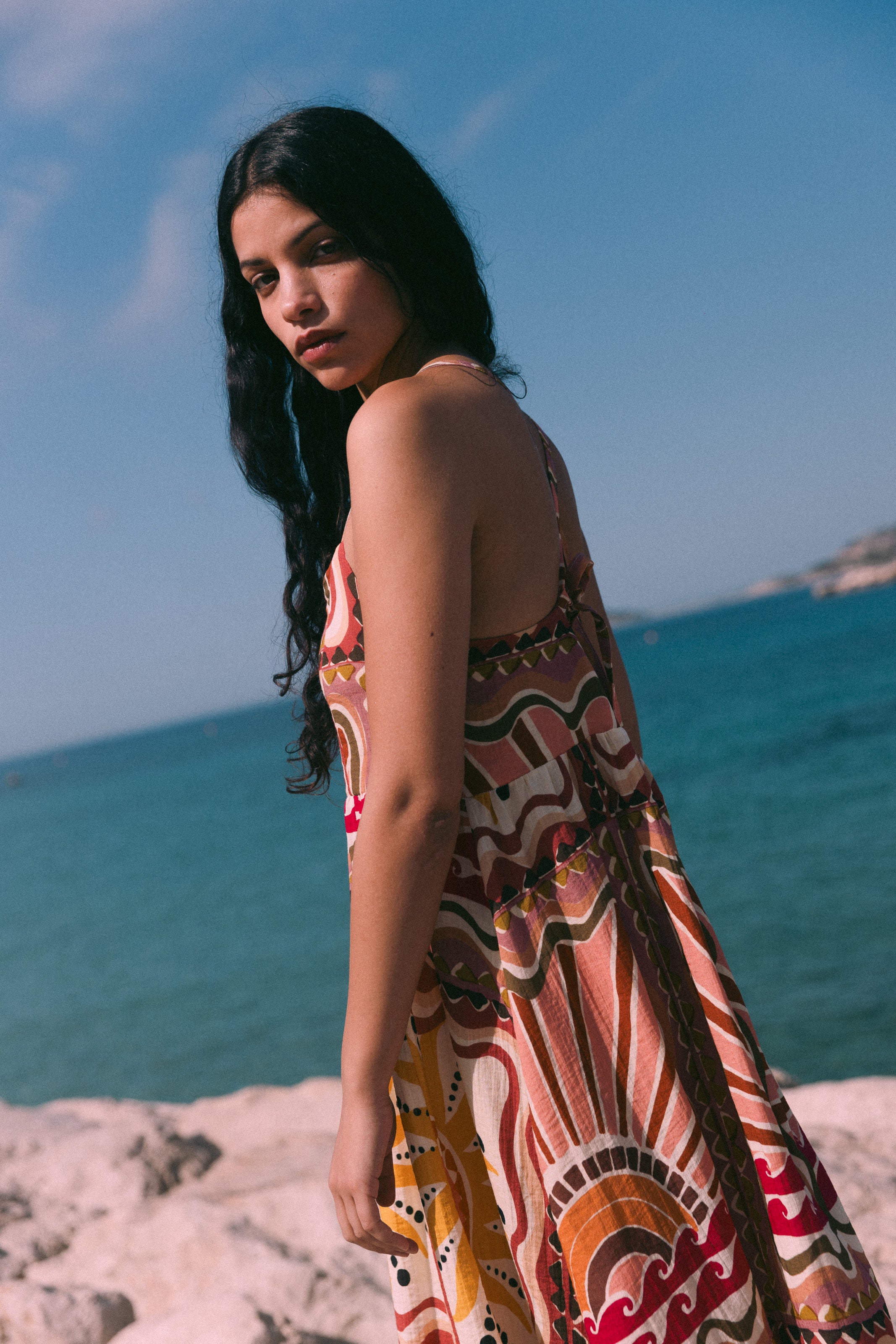 Tenerife long strappy dress