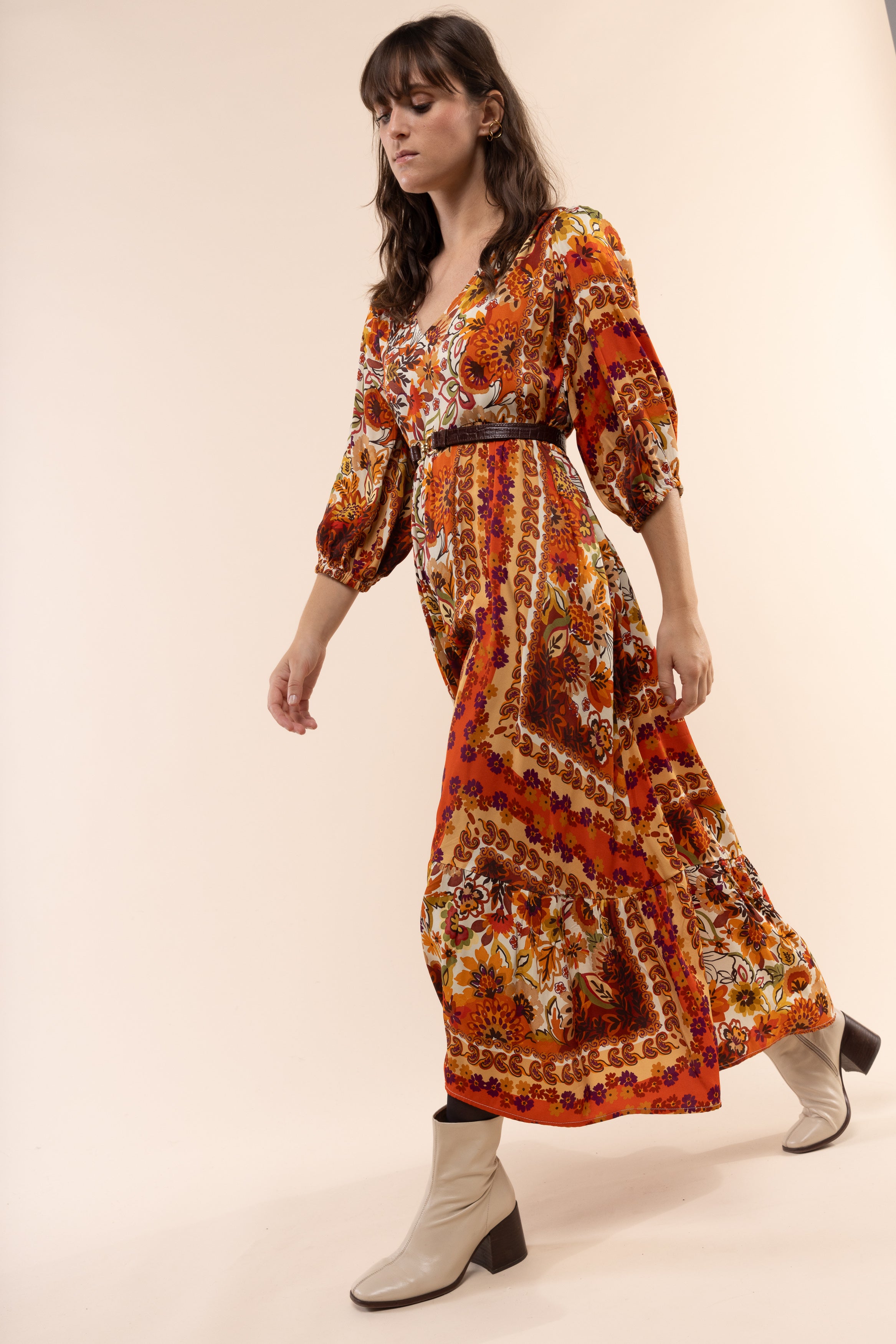 Robe maxi folk Liv
