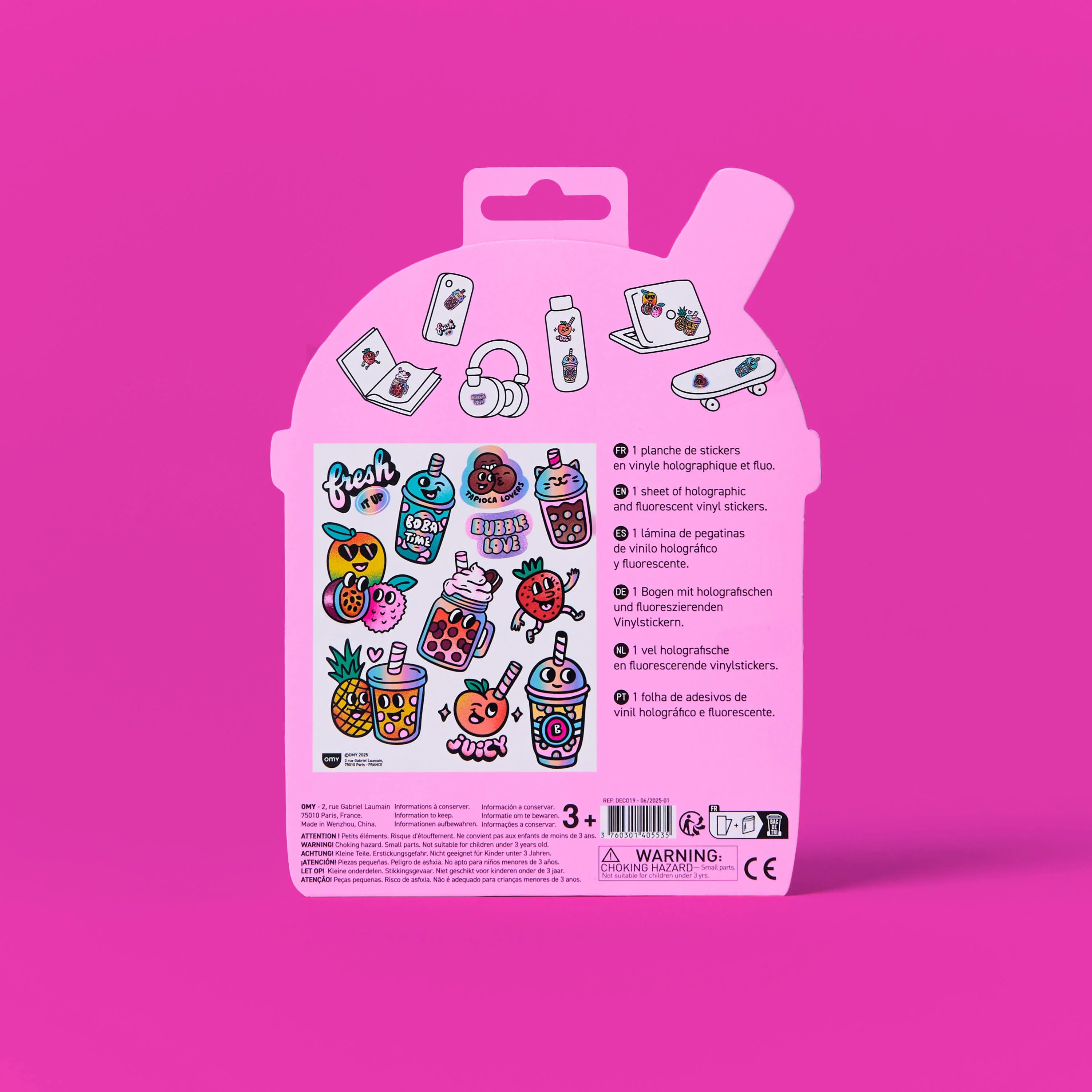 STICKERS BIG - BUBBLE TEA Enfant