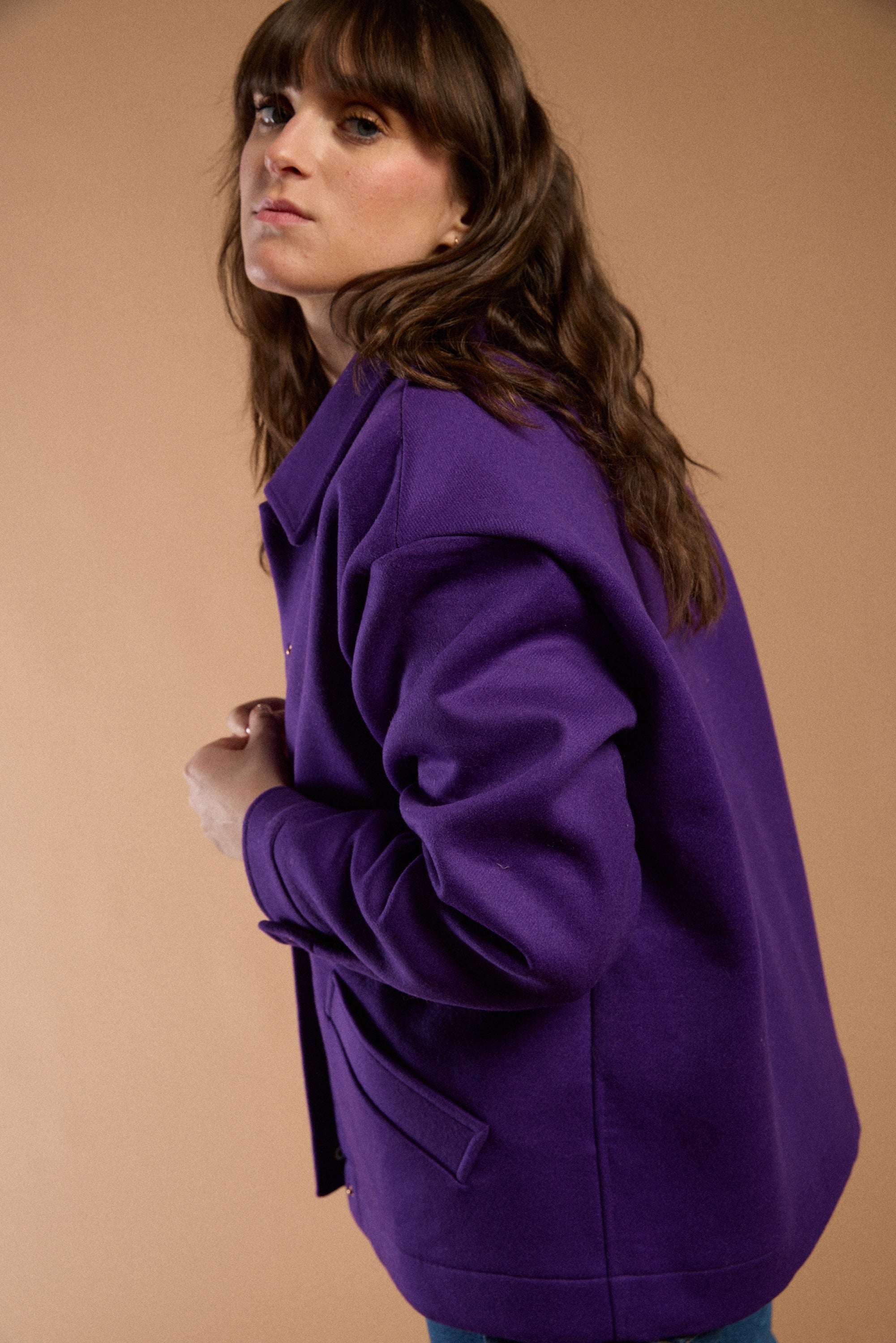 Veste teddy purple haze