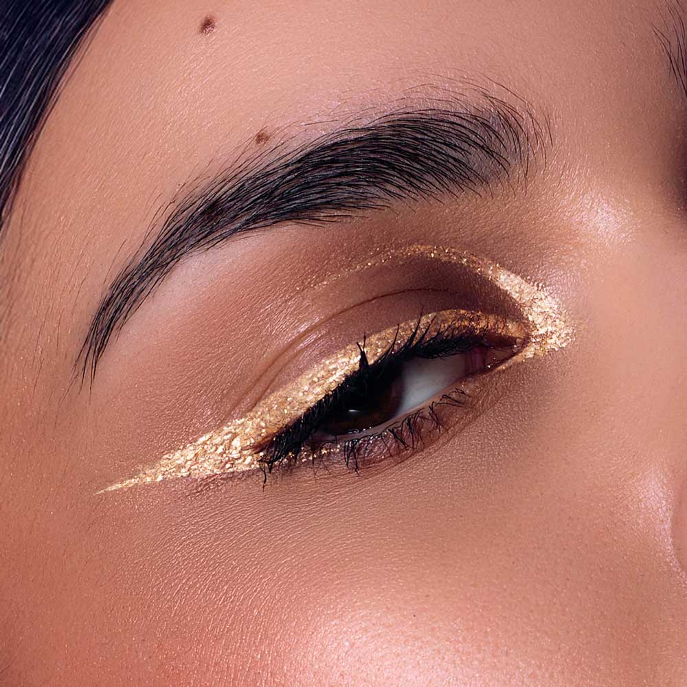 Eyeliner Pailleté Or Métallique