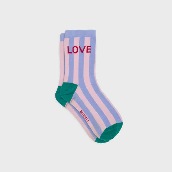 Chaussettes rayées - Love