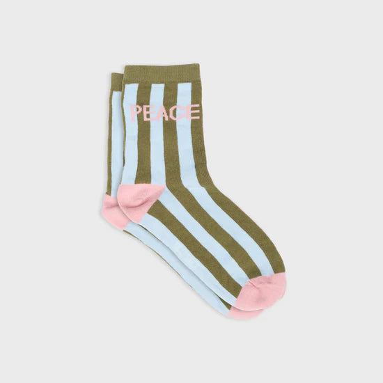 Chaussettes rayées - Peace