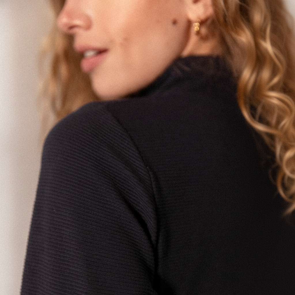 Draped dress, cashew