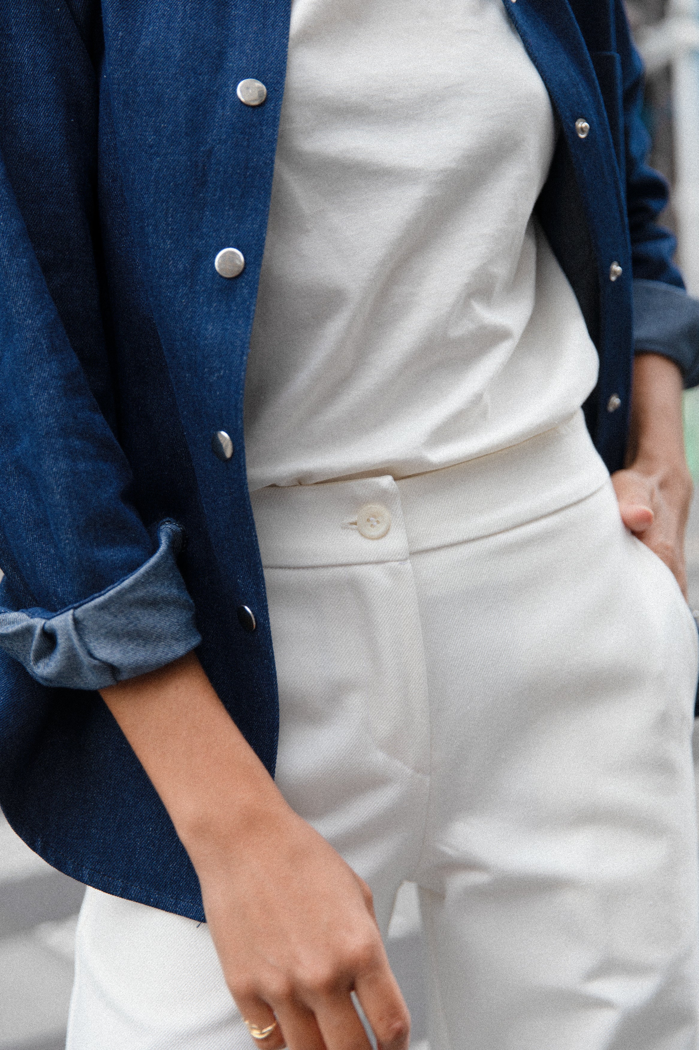 Pantalon ample blanc