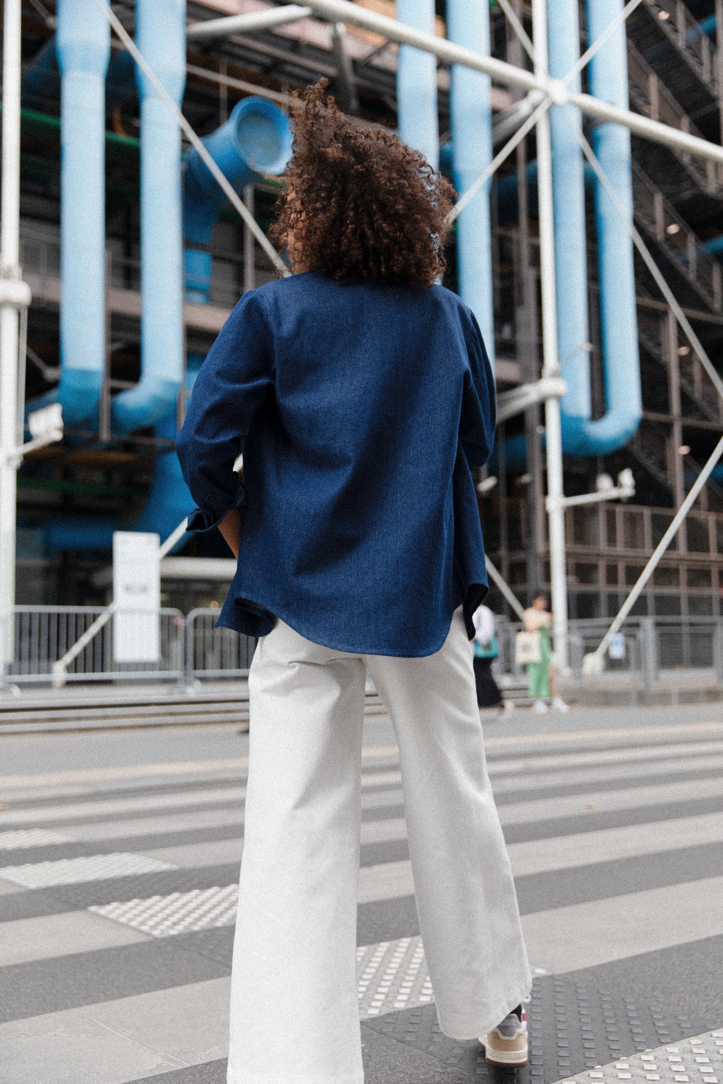 Pantalon ample blanc