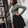 Jupe plissée courte oréo