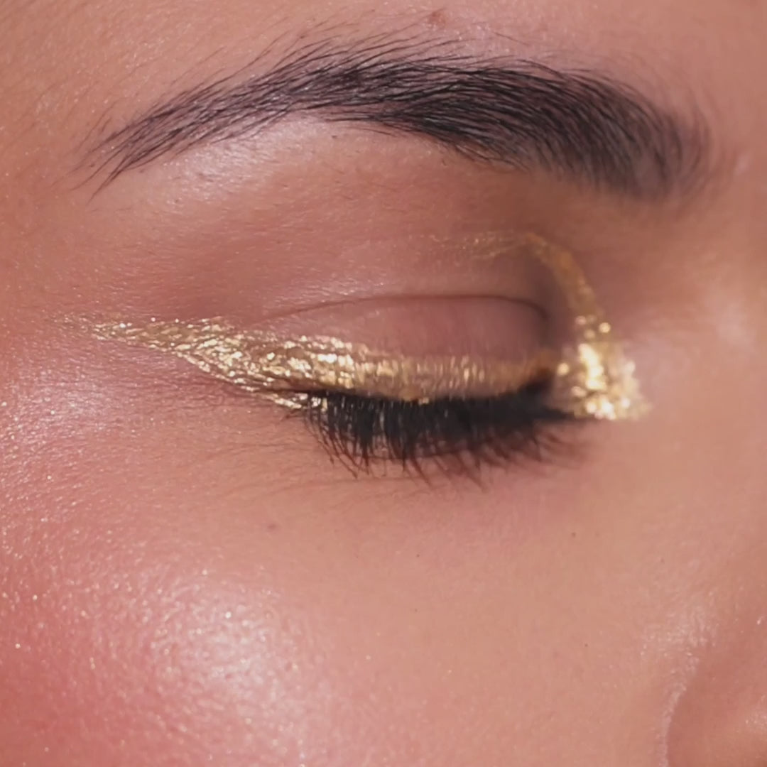 Eyeliner Pailleté Or Métallique